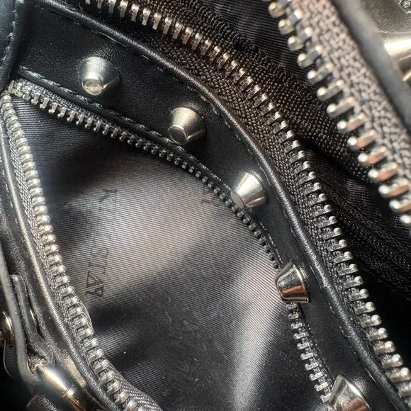 Killstar Black Studded Harness Fanny Pack - Picture 5 of 6